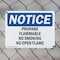 Signmission Propane Flammable No Smoking No Open Flame OSHA Notice Sign, Plastic, 10in W x 7in L, 2PK OS-2PACK-NS-P-710-L-17889 - alternate 6